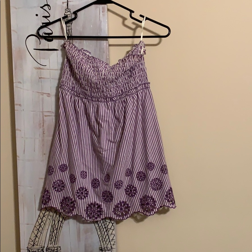 Strapless shirt